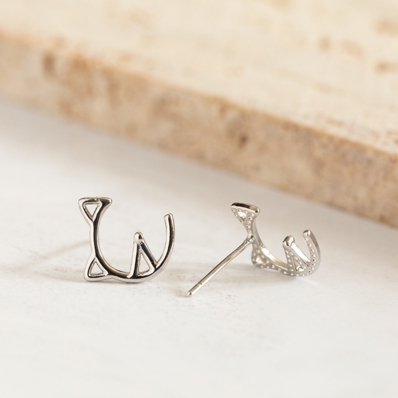 Minimalist Kitty Studs - Only 4 left! - Picture 6 of 8